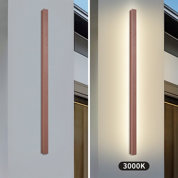 Brilagi-LED Vonkajšie nástenné svietidlo LINEAR LED/32W/230V 3000K IP65 140 cm hnedé CRI 90
