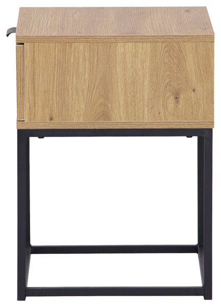NOČNÝ STOLÍK, čierna, farba duba, 42,5/52/38,5 cm Boxxx - Online Only spálne, Online Only