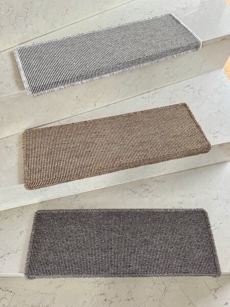 Vopi Nášľapy na schody Nature NEW béžová obdĺžnik, samolepiaci - 24x65 obdĺžnik (rozmer vrátane ohybu)