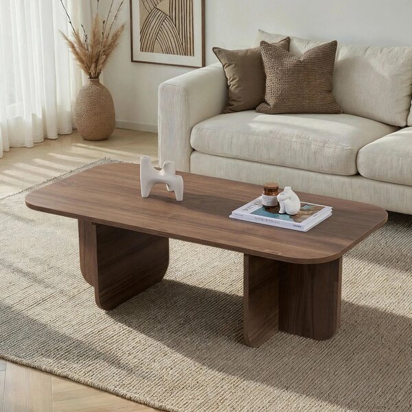 KONFERENČNÝ STOLÍK, farba vlašského orecha, kompozitné drevo, 120/60/41 cm MID.YOU - Online Only obývacie izby, Online Only