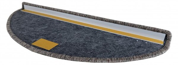 Vopi Nášľapy na schody Nature NEW hnedá polkruh, samolepiaca - 24x65 polkruh (rozmer vrátane ohybu)