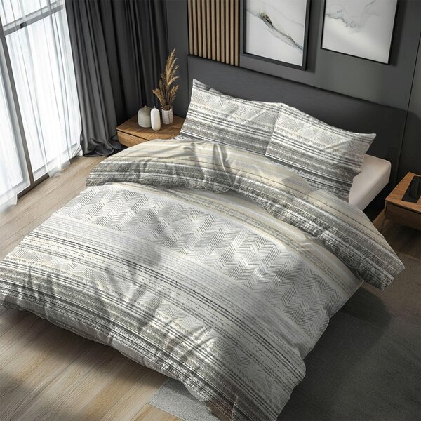 POSTEĽNÁ BIELIZEŇ, flanel, taupe, 140/200 cm Esposa - Obliečky & plachty