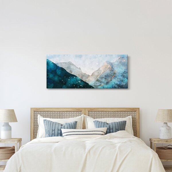 Obraz - Kresba hôr (120x50 cm)