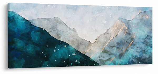 Obraz - Kresba hôr (120x50 cm)