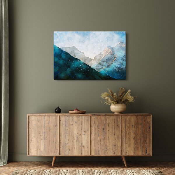 Obraz - Kresba hôr (90x60 cm)