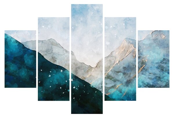 Obraz - Kresba hôr (150x105 cm)