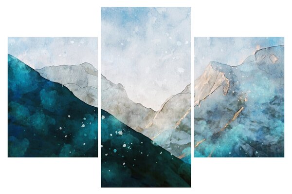 Obraz - Kresba hôr (90x60 cm)