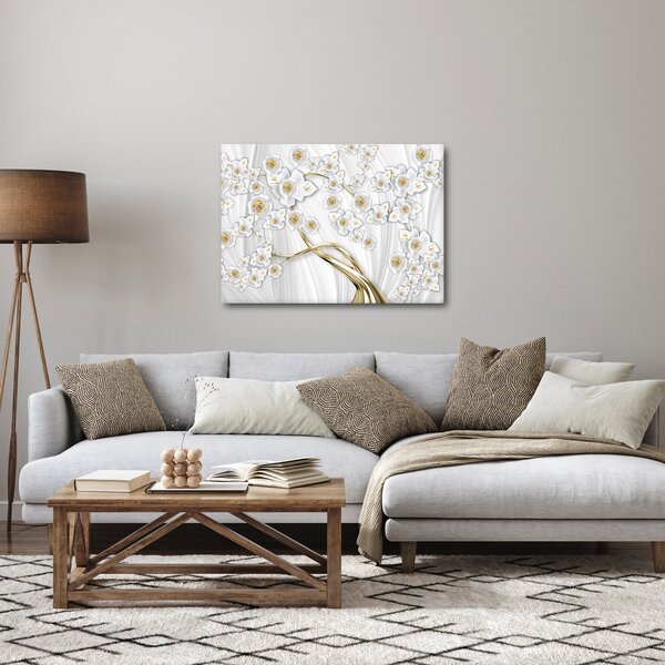 Obraz - Strom so zlatým dekorom (70x50 cm)
