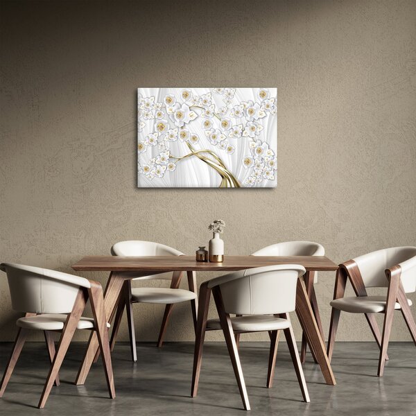 Obraz - Strom so zlatým dekorom (70x50 cm)