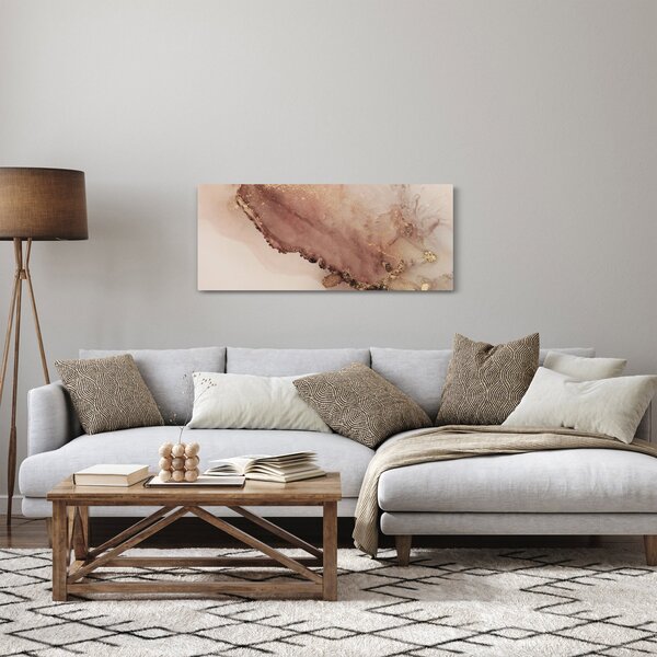 Obraz - Zlaté trblietky (120x50 cm)
