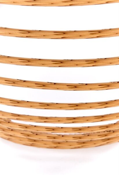 ZÁHRADNÝ RATANOVÝ STOLÍK HANES SO SKLOM 56 cm