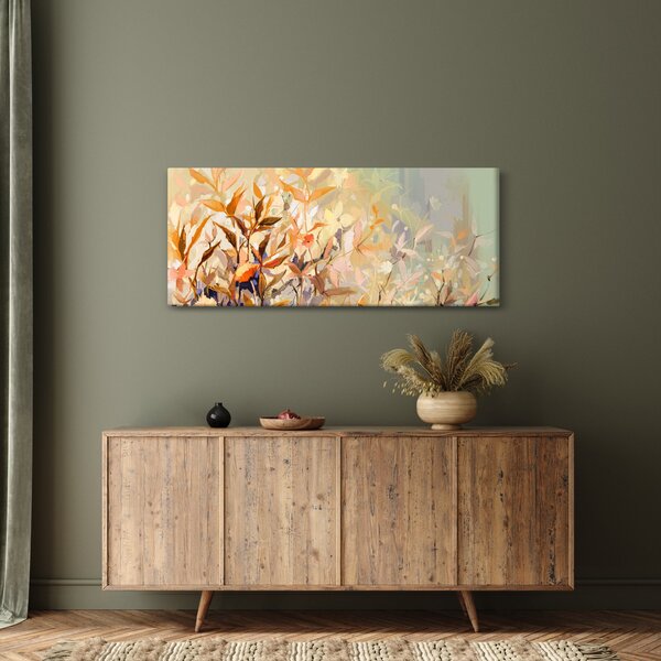 Obraz - Maľované rastliny (120x50 cm)