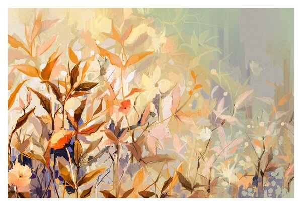 Obraz - Maľované rastliny (90x60 cm)