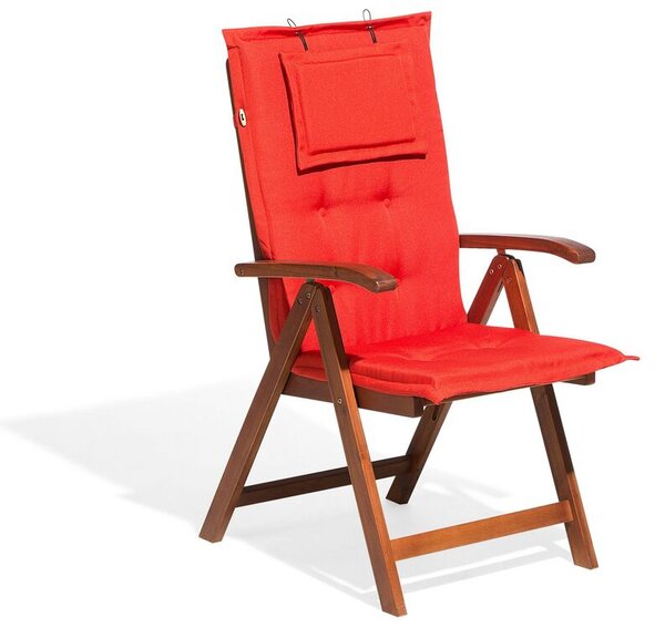 Záhradná stolička Tratoria (červená) (s poduškou). Akcia -8%. Vlastná spoľahlivá doprava až k Vám domov. 1035716
