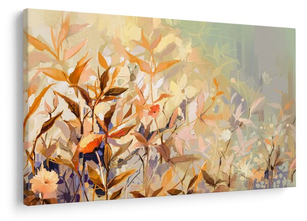 Obraz - Maľované rastliny (90x60 cm)