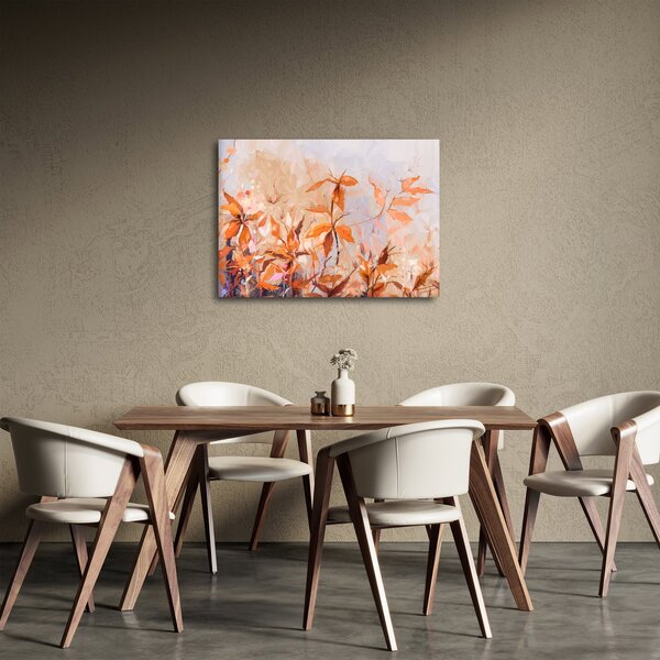 Obraz - Maľované kvety (70x50 cm)