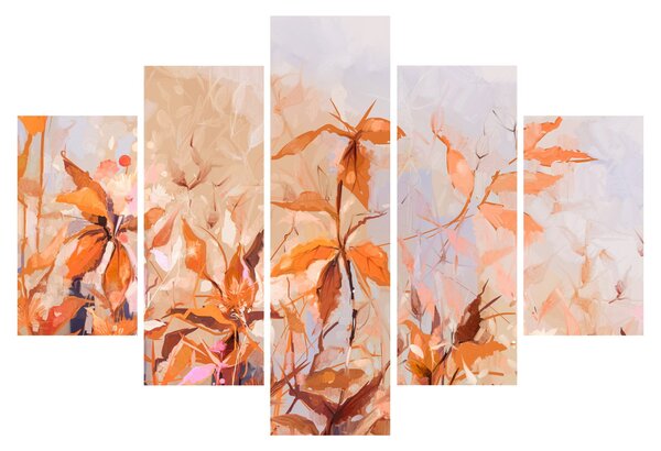 Obraz - Maľované kvety (150x105 cm)