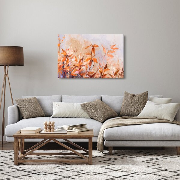 Obraz - Maľované kvety (90x60 cm)