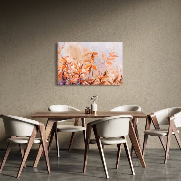 Obraz - Maľované kvety (90x60 cm)