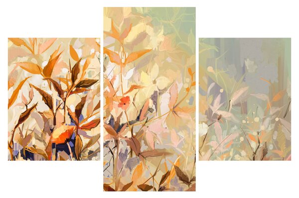 Obraz - Maľované rastliny (90x60 cm)