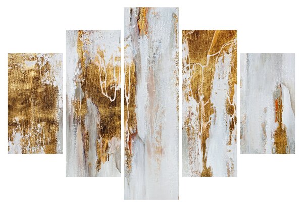 Obraz - Abstrakcia so zlatou (150x105 cm)