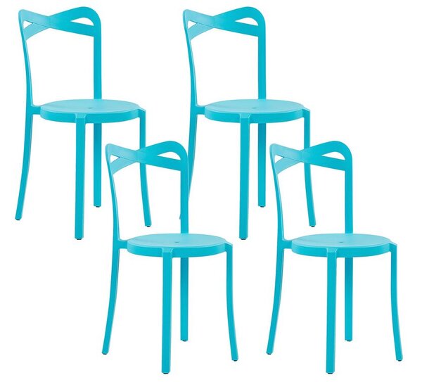 Set 4 ks. jedálenských stoličiek Carey (modrá). Akcia -11%. Vlastná spoľahlivá doprava až k Vám domov. 1035779