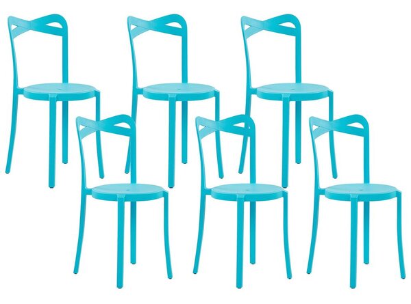 Set 6 ks. Jedálenských stoličiek Carey (modrá). Akcia -9%. Vlastná spoľahlivá doprava až k Vám domov. 1035780