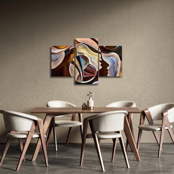 Obraz - Abstrakcia hláv (90x60 cm)
