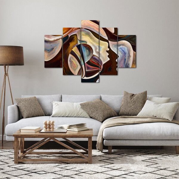 Obraz - Abstrakcia hláv (150x105 cm)