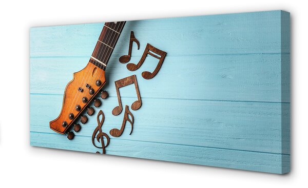 Obraz canvas gitara poznámky 100x50 cm