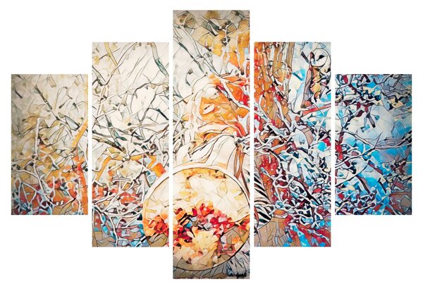 Obraz - Mozaiková abstrakcia (150x105 cm)