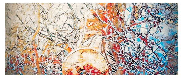 Obraz - Mozaiková abstrakcia (120x50 cm)