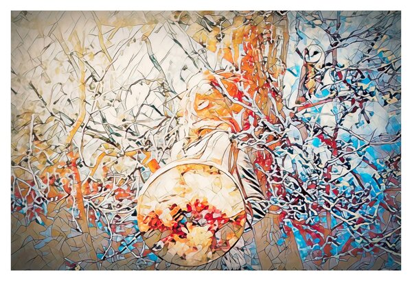 Obraz - Mozaiková abstrakcia (90x60 cm)
