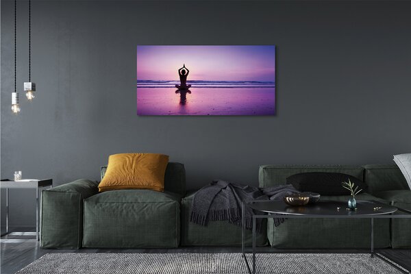 Obraz canvas Žena mora Yoga 120x60 cm