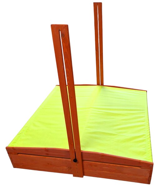 Producent niezdefiniowany Drevené pieskovisko 120 x 120 cm so strechou, uzatvárateľné SP0838