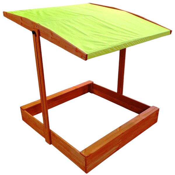 Producent niezdefiniowany Drevené pieskovisko 120 x 120 cm so strechou, uzatvárateľné SP0838