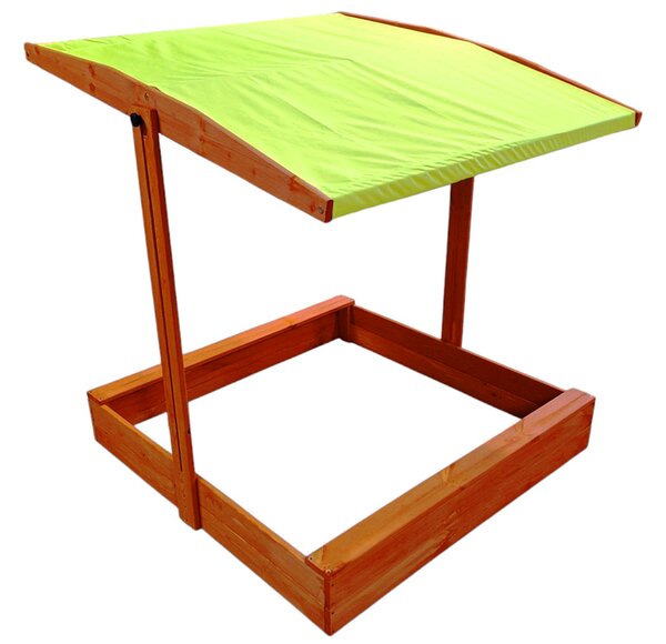 Producent niezdefiniowany Drevené pieskovisko 120 x 120 cm so strechou, uzatvárateľné SP0838