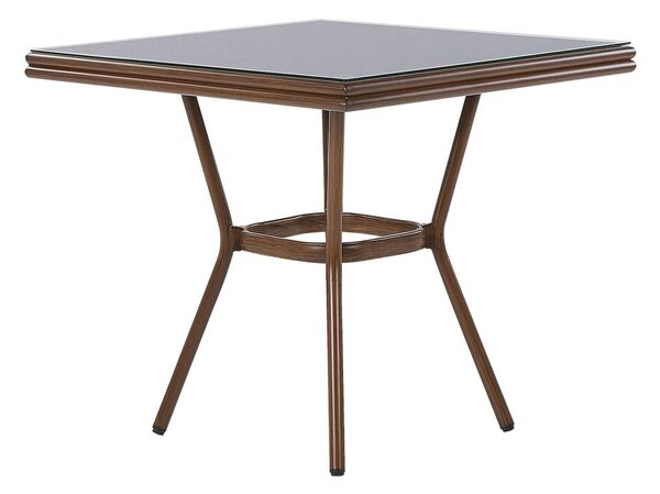 Záhradný stôl Carlene (tmavé drevo). Akcia -11%. Vlastná spoľahlivá doprava až k Vám domov. 1035885