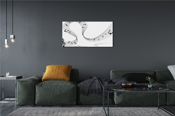 Obraz canvas Husľový kľúč 100x50 cm