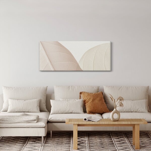 Obraz - Texturované listy (120x50 cm)