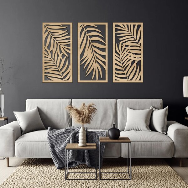 Karlsdesign.sk - Drevený obraz na stenu - Palm - 25x50