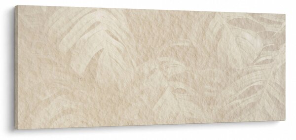 Obraz - Listy v textúre (120x50 cm)