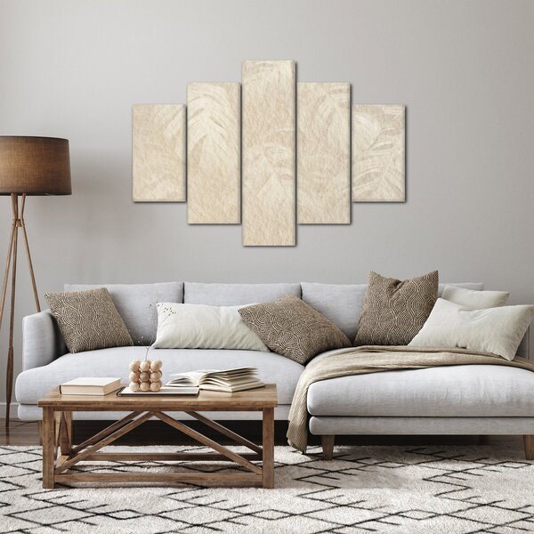 Obraz - Listy v textúre (150x105 cm)