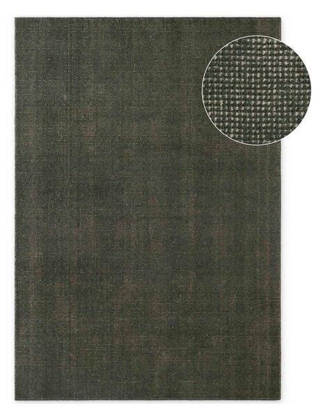 Tmavozelený ručne tkaný vlnený koberec 120x170 cm Greenwich – Ted Baker