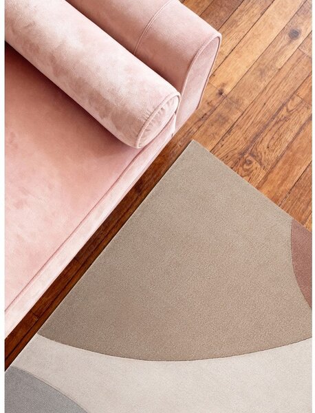 Béžový ručne tkaný vlnený koberec 120x170 cm Hackney Clarissa – Ted Baker