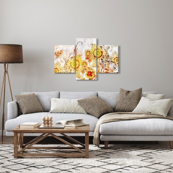 Obraz - Slnečnica, maľba (90x60 cm)