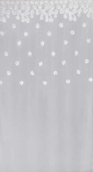 ZÁCLONA NA KRÚŽKOCH DIANA3 350X160 CM BIELA