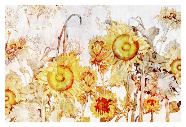 Obraz - Slnečnica, maľba (90x60 cm)