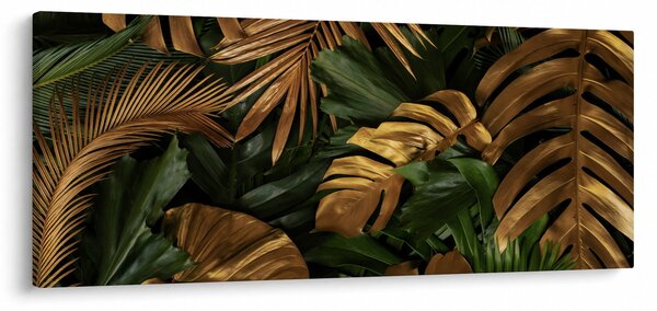 Obraz - Zlaté listy (120x50 cm)
