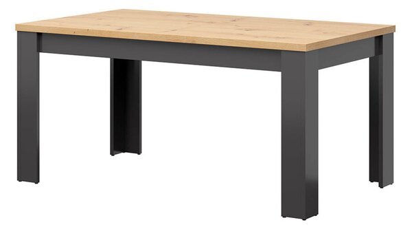 NovýNábytok.sk Jedálenský stôl BRW Hesen STO/7/16 (pre 6 až 8 osôb) (grafit + dub artisan). Vlastná spoľahlivá doprava až k Vám domov. 1062515